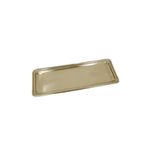 Kitchen Design Lab Paslanmaz Çelik Gold Renk Dikdörtgen Dar Metal Düz Sunum Tepsisi Çay Kahve Tatlı Sunum 1 Adet