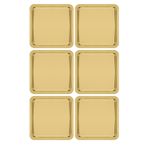 Kitchen Design Lab Paslanmaz Çelik Gold Renk Sunum Tepsisi, 21x21 cm, 6 Adet