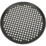 Kitchen Design Lab Paslanmaz Karbon Çelik, Delikli, Yanmaz Yapışmaz 32 cm Büyük Boy Pizza ve Lahmacun Tepsisi
