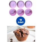 Kitchen Design Lab Pembe 18'li Silikon Mini Browni Kalıbı - Muffin Kalıbı 18 Adet Cupcake Kek Kalıbı