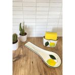 Kitchen Feel Kirli Kaşıklık Mutfak Seti Limon Desen