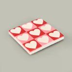 Kitchen Kalpli Taş Bardak Altlığı - Renkli - 10X10 Cm