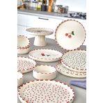 Kitchen Life 11 Parça 6 Kişilik Cherry Stackable Kahvaltı Takımı - Kirazlı Kahvaltılık Sunum Tabağı