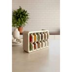 Kitchen Life 12'li Standlı,Kulplu Kendinden Yapışkanlı Kapaklı,Kaşıklı Baharatlık Takımı