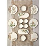 Kitchen Life 14 Parça 6 Kişilik Barış Çiçeği Stackable Kahvaltı Takımı - Kahvaltılık Sunum Tabağı