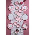 Kitchen Life 14 Parça 6 Kişilik Lovely Birds Kahvaltı Takımı-lüx Kahvaltılık Sunum Seti Tabağı Pembe