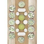 Kitchen Life 22 Parça 12 Kişilik Tree Stackable Kahvaltı Takımı - Lüx Kahvaltılık Sunum Seti Tabağı