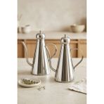 Kitchen Life 2'li Paslanmaz Çelik Cam Karaf Yağlık Sirkelik-Sürahi Sunum Şişesi 1000 ml