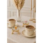 Kitchen Life 2'li Standlı Gold Cam Kahve Yanı Sunum Kasesi-Dekoratif Lokumluk,makaronluk - Altın