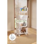 Kitchen Life 4 Katlı Tekerlekli Organizer Raf Oyuncak Dolabı Mutfak Rafı Banyo Rafı Sepet