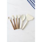 Kitchen Life 6’lı Silikon ve Ahşap Saplı Mutfak Gereçleri Seti – Isıya Dayanıklı Spatula, Kaşık ve Fırça Seti