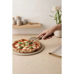 Kitchen Life Akasya Saplı Gold Fonksiyonel Pizza Kesici,hamur Şekillendirici-Paslanmaz Çelik
