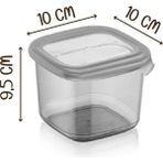Kitchen Life Avantajlı 6'lı Gold Etiketli Boly Kare Saklama Kabı Seti 550ML - Çoklu Set Yapılabilen
