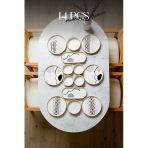 Kitchen Life Axial Stackable Kahvaltı Takımı - Lüx Kahvaltılık Sunum Seti Tabağı