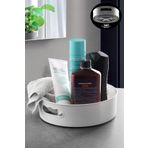 Kitchen Life Beyaz 360 Derece Dönen Banyo&Buzdolabı Düzenleyici Tepsi