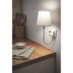 Kitchen Life Beyaz Soket Gece Lambası Prizli Esnek Gövdeli Duvar Tipi Modern Abajur - Aplik - Prizli Lamba