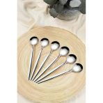 Kitchen Life Paris 6'Lı Paslanmaz Çelik Tatlı Kaşığı - 18/10 Stainless Steel Gümüş