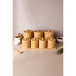 Kitchen Life Pisa 7'li Tezgah Üstü Bambu Standlı Baharatlık Seti
