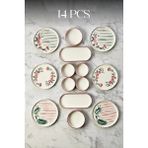 Kitchen Life Sakura Stackable Kahvaltı Takımı - Lüx Kahvaltılık Sunum Seti Tabağı