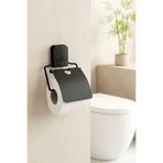Kitchen Life Yapışkanlı Kare,Kapaklı Tuvalet kağıtlığı-Wc Kağıt Tutucu