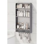 Kitchen Life Yapışkanlı Modüler 3 Katlı Banyo Düzenleyici Rafı Organizeri Askılıklı & Çekmeceli Organizer