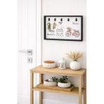 Kitchen Line 5’li Dekoratif Duvar Anahtarlığı – Kapı Yanı Anahtar Askılığı | Şık ve Dayanıklı Tasarım, 30x20 cm