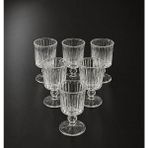 Kitchen Line Lumiglass Premium Kahve Yanı Sunum Bardağı 6’lı Set | Şık Espresso & Su Bardağı - Şeffaf - Beyaz
