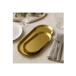 Kitchen Line METAL SUNUM-İKRAM TABAĞI PASLANMAZ ÇELİK 2LI SET