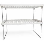 Kitchen Line Modern Mutfak Rafı – Metal Ayaklı Çok Amaçlı Organizer 2 Adet - Beyaz