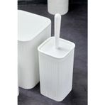 Kitchen Line Palermo Kare Çizgi Model 5'li Banyo Seti Gold Detaylı Sabunluk Beyaz