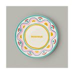 Kitchen Magique Servis Tabağı - Renkli - 25 cm - Çok Renkli