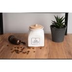 Kitchen Pembelia 500 ml Beyaz Porselen Türk Kahve Kavanozu Saklama Kabı