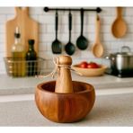 Kitchen Pembelia Akasya Havan Sarımsak Ezeceği Sarımsak Dövücü