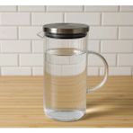 Kitchen Pembelia Metal Vakumlu Kapaklı 1500 ml Cam Sürahi