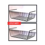 Kitchen Store 2 Adet Dolap Içi Kanguru Raf Çelik Sepet Askılı Raf Düzenleyici Sepet Raf Altı Sepet