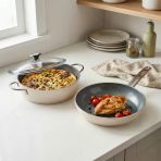 Kitchen Toscana Chef 3 Parça Tava Karnıyarık Tencere Seti - 26 Cm