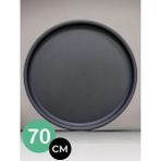 Kitchen Trend 70 cm Sini Sofra, Yemek Sunum Tepsi, Yer Sofrası - Siyah
