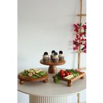 kitchen trend Justwood 3Lü 25 Cm Lucca Pastalık, 25 Cm Risus, 17x25 Risus Ahşap Çeyiz Seti