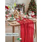 Kitchen Vogue Bohem Dekoratif Runner Masa Örtüsü | Yılbaşı, Parti, Söz, Nişan, Bride Dekorasyonu Sofra Süslemesi - 90 x 180 cm