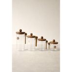 Kitchen Way Akasya Kaşıklı Conta Kapaklı Kavanoz Set Baharatlık KW-730 Series