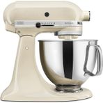 Kitchenaid Artisan Serisi 5 Quart Tilt Head Stand Mixer With Pouring Shield KSM150PS, Almond Cream Cream - Siyah