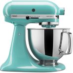 Kitchenaid Artisan Serisi 5 Quart Tilt Head Stand Mixer With Pouring Shield KSM150PS, Aqua Sky - Siyah
