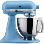 Kitchenaid Artisan Serisi 5 Quart Tilt Head Stand Mixer With Pouring Shield KSM150PS, Blue Velvet - Siyah