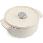 KitchenAid Cc006056-001 3.3 L 22 CM Döküm Demir Tencere - Krem
