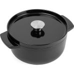 Kitchenaid Döküm Demir Tencere Siyah 22 cm - 3.3 L - 3,3 Lt