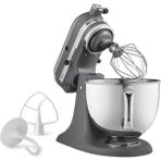 KitchenAid Mutfakaid KSM150PSFG Artisan Stand Mixers, 5 Quart, Matte Gray - Siyah
