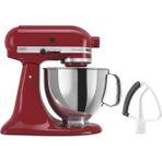 KitchenAid Mutfakaid Value Sche Artisan Serisi 5 Quart Tilt-Head Stand Mixer Dahil Flex Beater, KSM150FEER, Empire Red - Siyah
