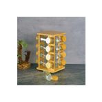 kitchenboost Bambu standlı basic cam tuzluk - 16 lı tuzluk biberlik baharatlık kare 125 ml.