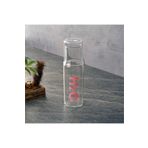 kitchenboost başucu bardaklı sürahi - cam başucu sürahisi 600 ml. pembe