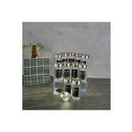 kitchenboost cam baharatlık seti - 12 li tuzluk biberlik baharatlık seti 110 ml.